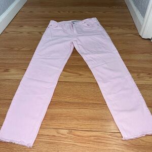 Tractr Light Pink Straight Leg Jeans